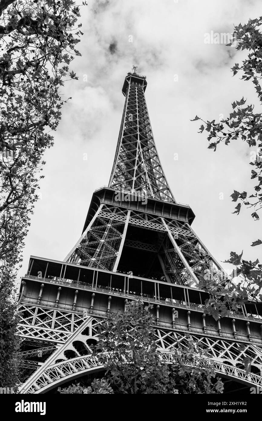 Paris, Frankreich - 22. Oktober 2015 - Eiffelturm in Paris Stockfoto