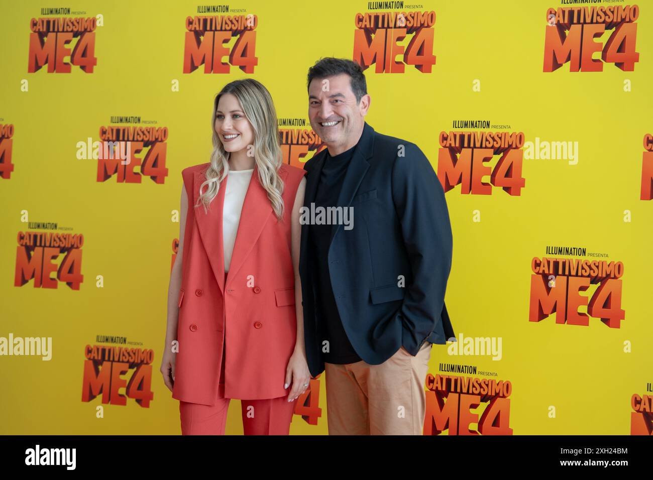 Carolina Benvenga und Max Giusti nehmen am 11. Juli 2024 im Hotel Hassler in Rom Teil. (Foto: Luca Carlino/NurPhoto)0 Credit: NurPhoto SRL/Alamy Live News Stockfoto