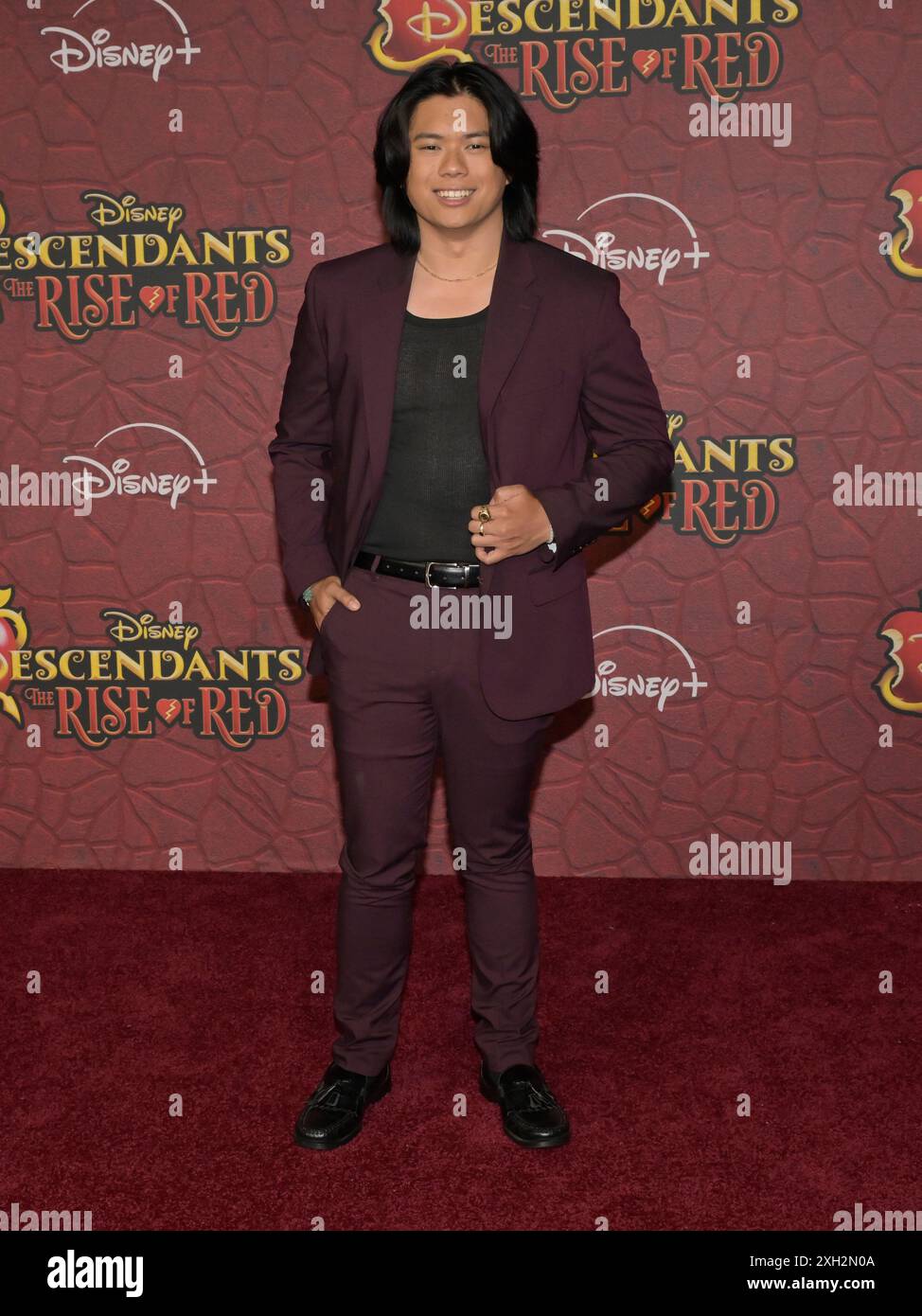 Juli 2024, Burbank, Kalifornien, USA: Tristan Padil nimmt an der Disney Plus-Premiere VON „Descendants: Rise of the Red“ Teil (Foto: © Billy Bennight/ZUMA Press Wire). Nicht für kommerzielle ZWECKE! Stockfoto