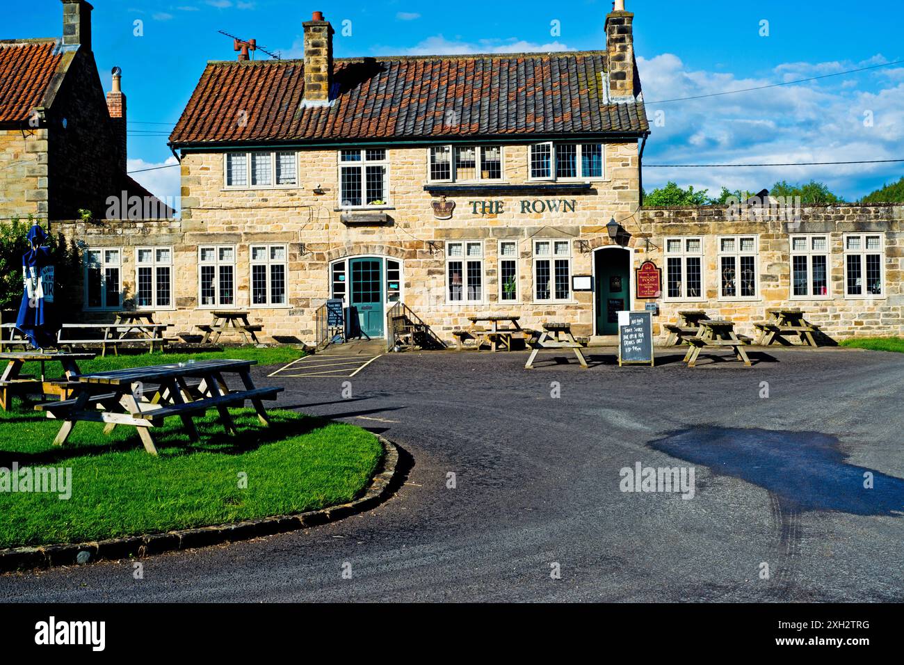 The Crown Hotel, Hutton Le Hole, North Yorkshire, England Stockfoto