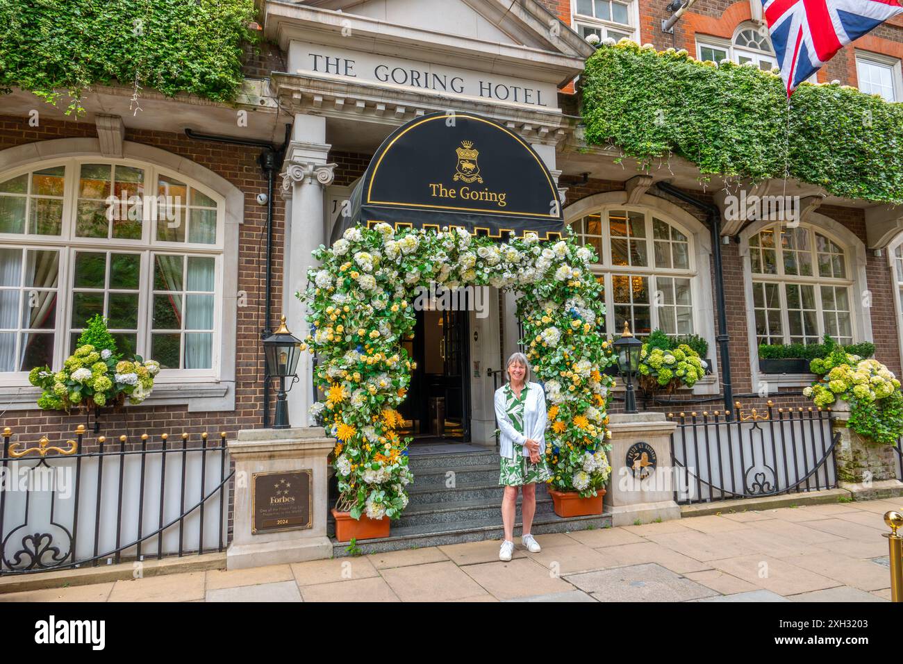 Das Goring Hotel in Blüte Stockfoto