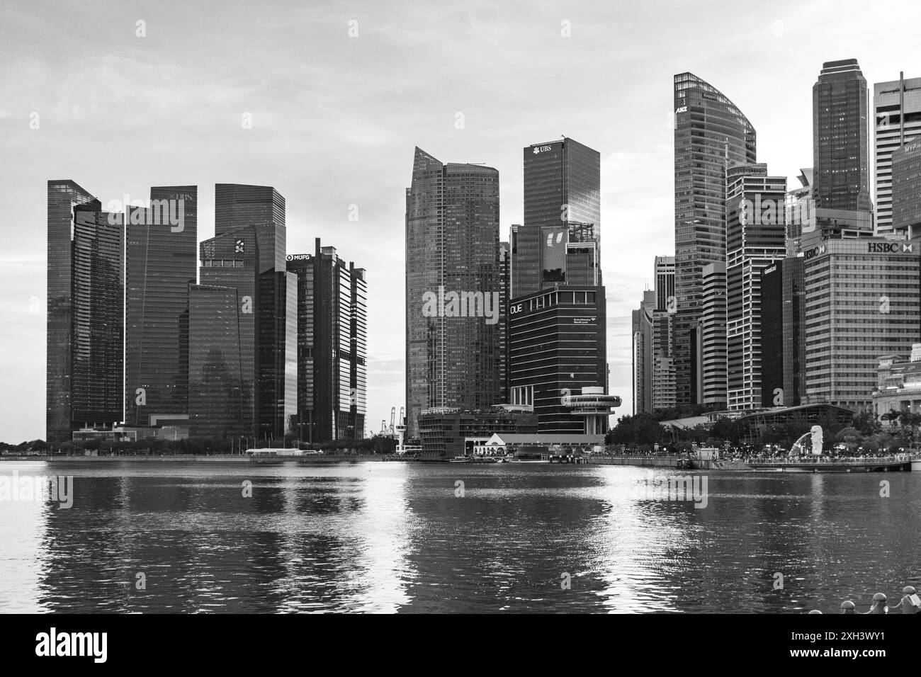 15. Oktober 2019, Singapur, Singapur: Office Business Towers. Stockfoto