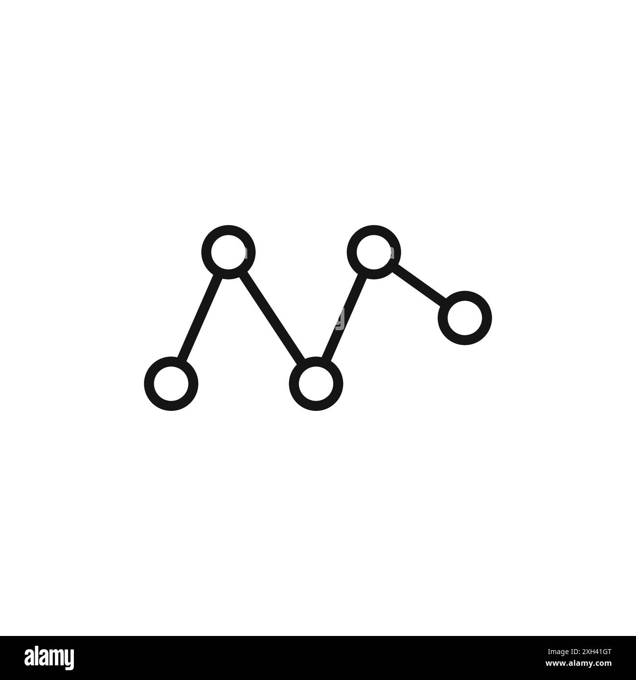 Konzeptualisierung Symbol Logo Vektorumrandung in Schwarz-weiß Stock Vektor