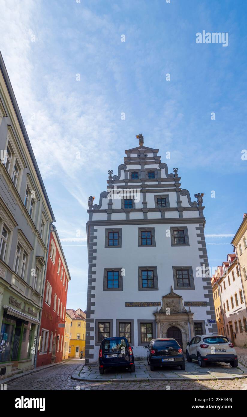 Meißen: Altstadt, Haus Bahrmannsches Brauhaus in , Sachsen, Deutschland Stockfoto
