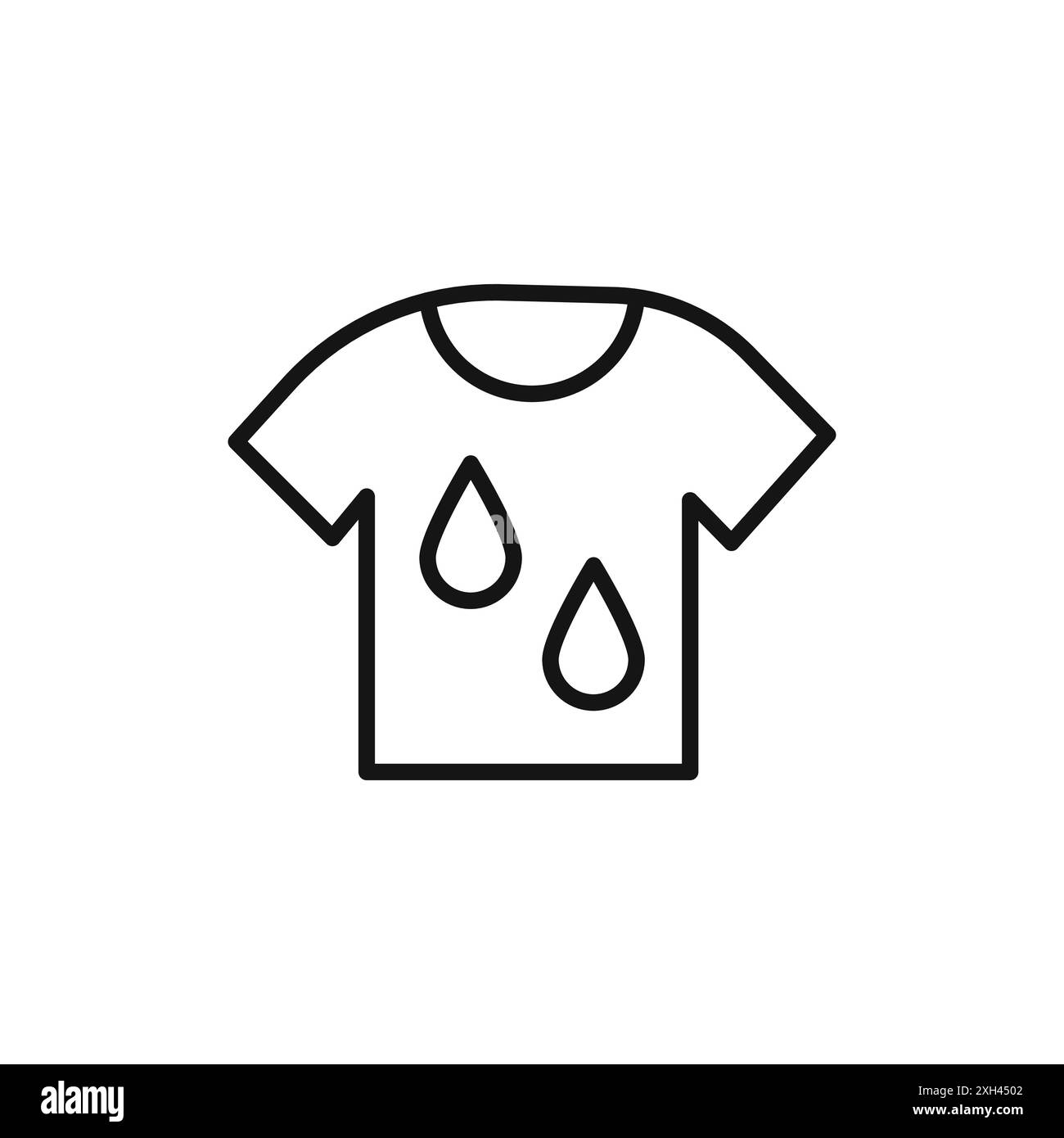 Weichmacher Kleidung Schmutz Symbol Logo Vektor Umriss in schwarz-weiß Farbe Stock Vektor