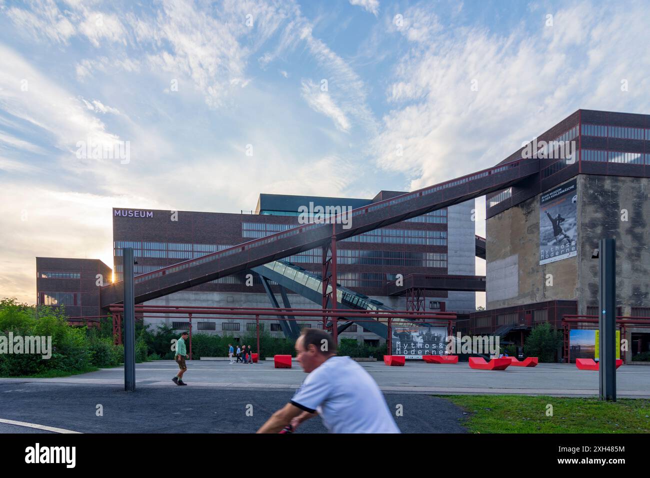 Essen: Zeche Zollverein Kohlebergwerk Industriekomplex, Ruhrmuseum im Ruhrgebiet, Nordrhein-Westfalen, Deutschland Stockfoto