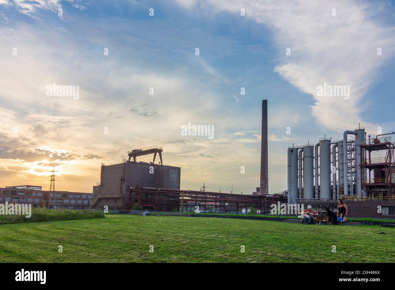 Essen: Zeche Zollverein Kohlebergwerk Industriekomplex, Kokerei Zollverein. Gebiet im Ruhrgebiet, Nordrhein-Westfalen, Nordrhein-Westfalen, Deutschland Stockfoto