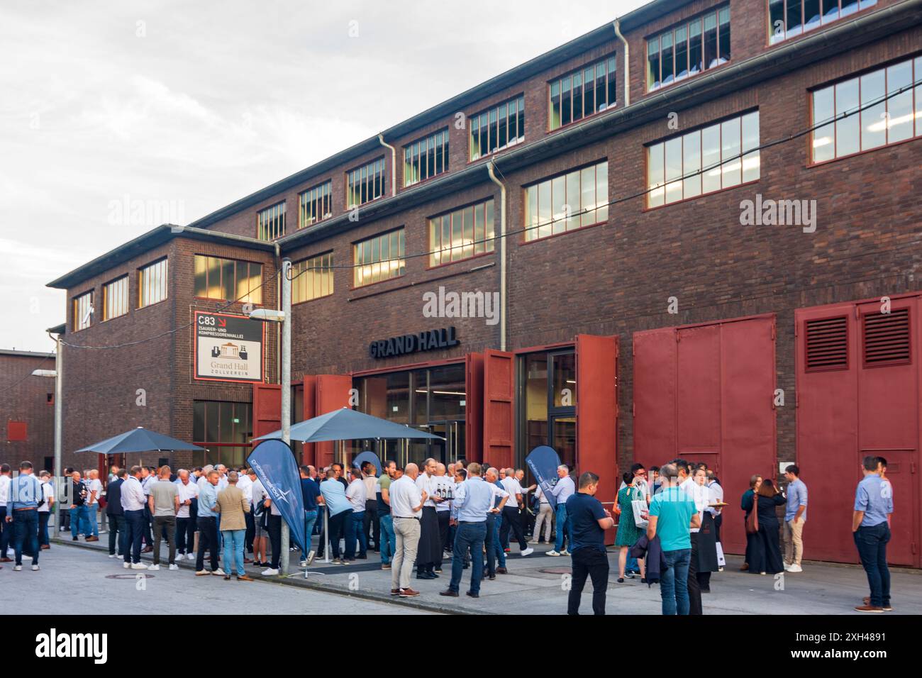 Essen: Zeche Zollverein Kohlebergwerk Industriekomplex, Zollverein Kokerei.Area, große Halle im Ruhrgebiet, Nordrhein-Westfalen, Nordrhein-Westpha Stockfoto