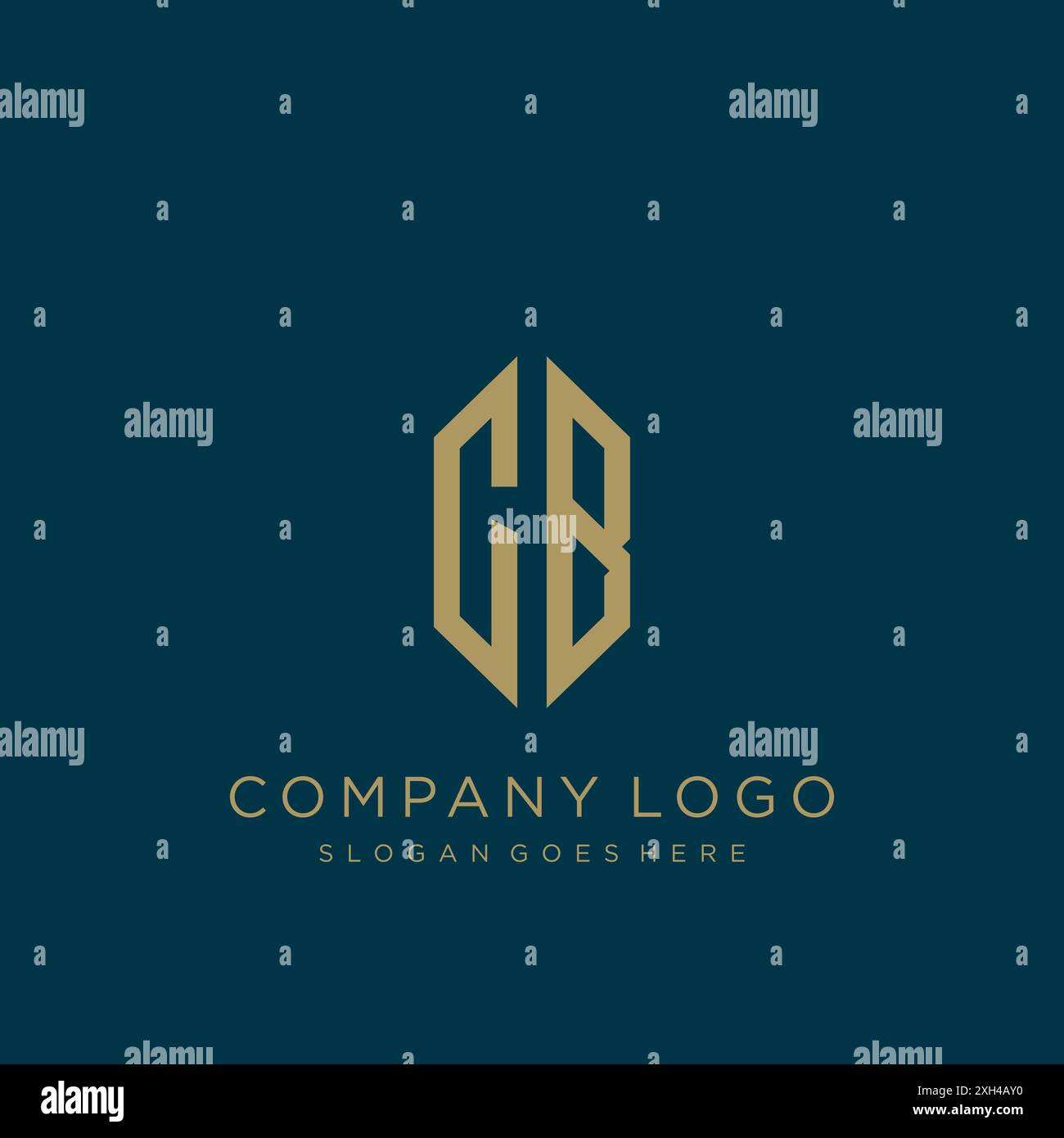 Logo mit CB-Letter-Logo Stock Vektor