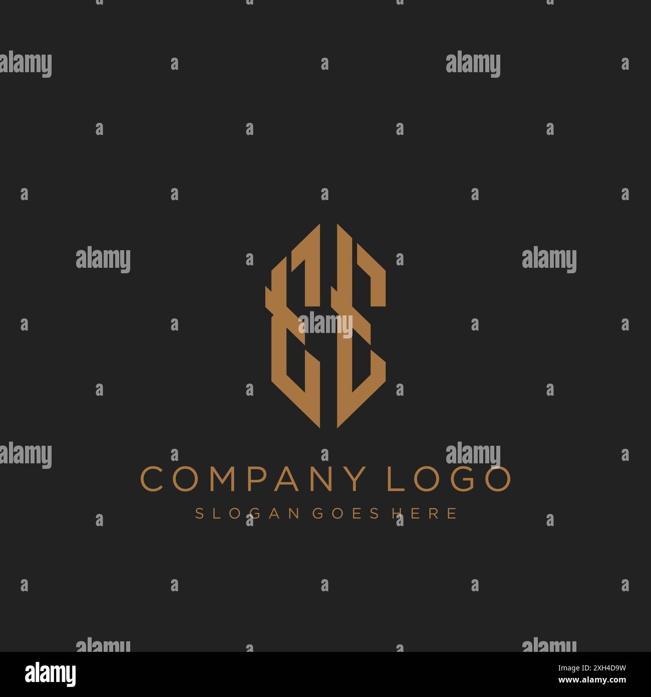 Design mit TT Letter-Logo Stock Vektor