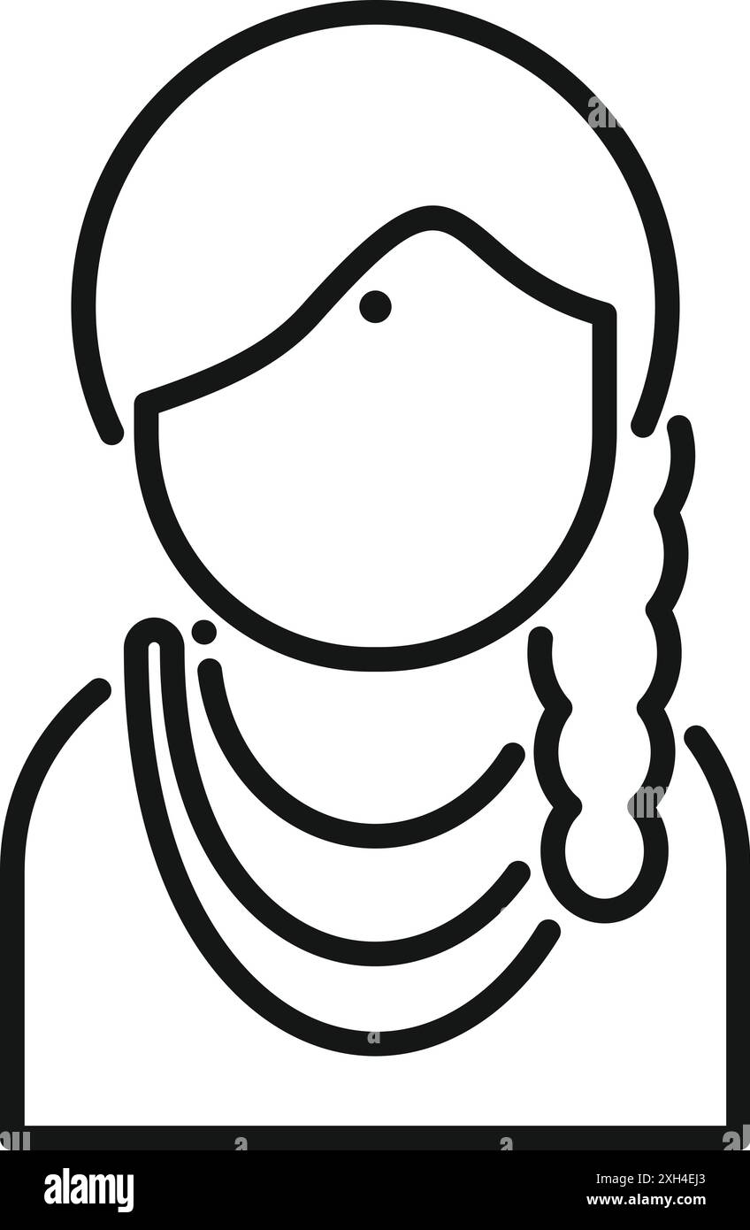 Die Ikone einer Frau in traditionellem bayerischem Kleid, perfekt für Motive zum oktoberfest Stock Vektor Die Ikone einer Frau in traditionellem bayerischem Kleid, perfekt für Motive zum oktoberfest Stock Vektor