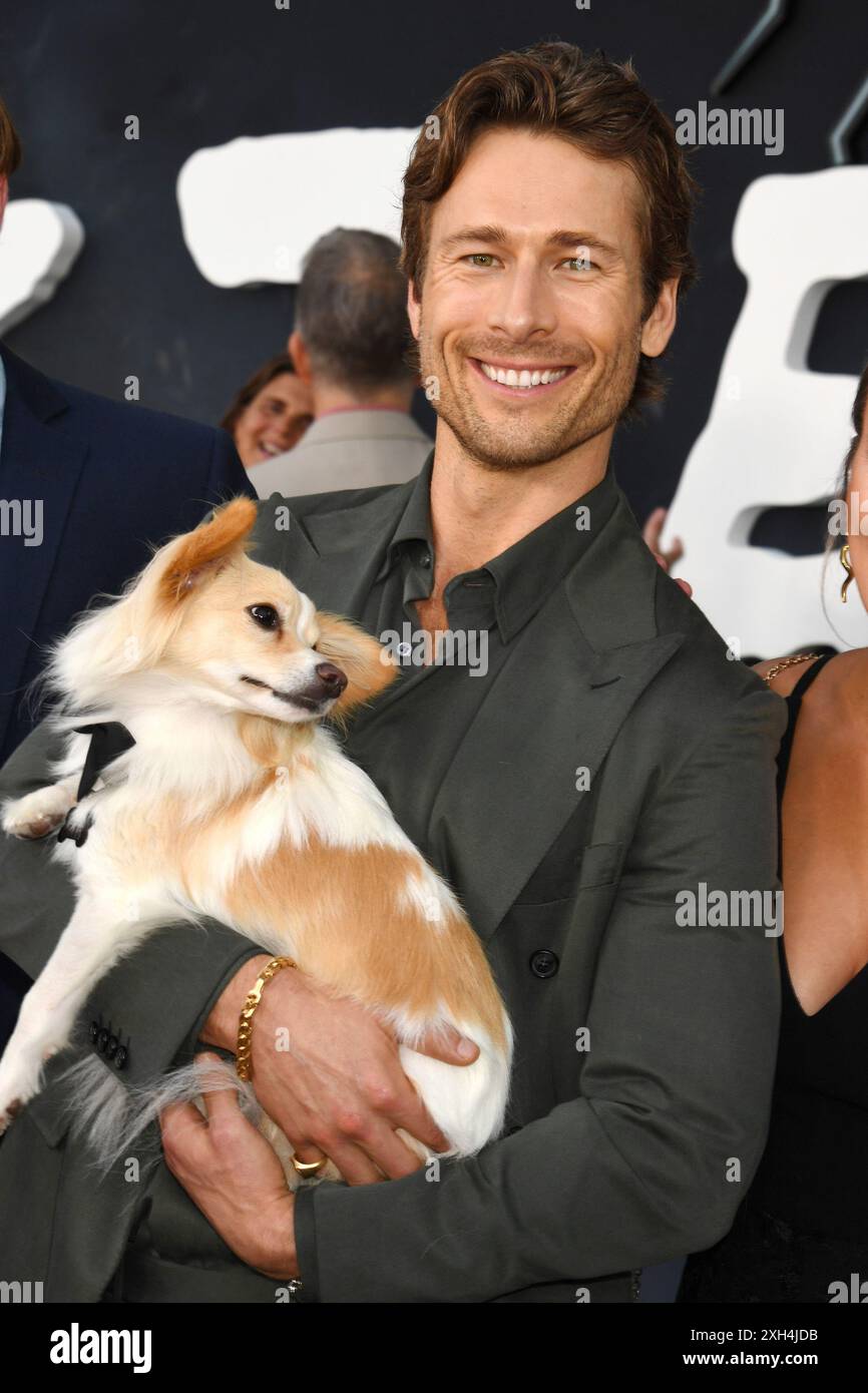 Los Angeles, ca. 11. Juli 2024. Glen Powell bei der Premiere von Universal Pictures Twisters am 11. Juli 2024 in Los Angeles, Kalifornien. Quelle: Jeffery Mayer/Media Punch/Alamy Live News Stockfoto
