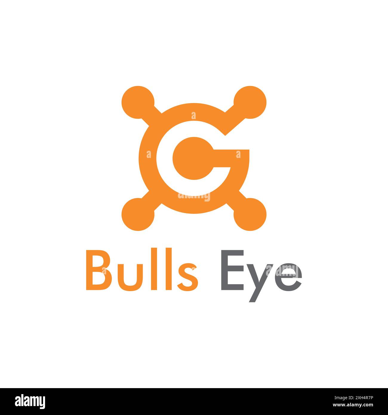 C Letter Bulls Eye Target Board Circle Line Logo Vorlage Stock Vektor