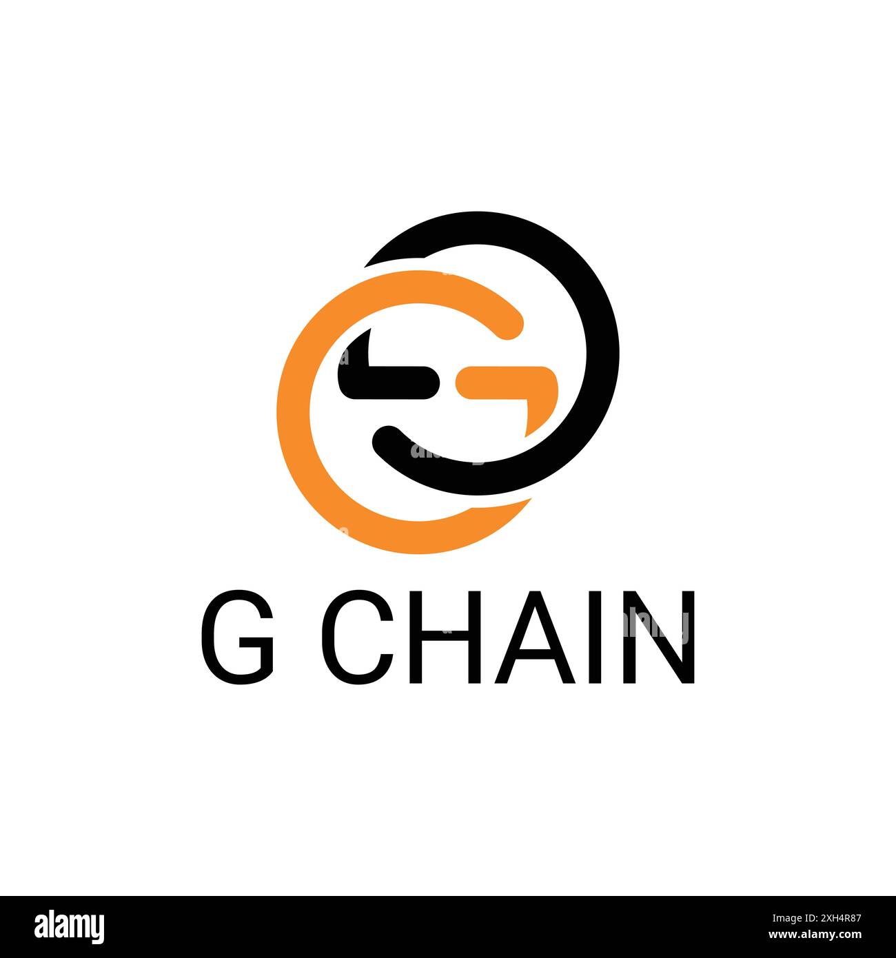 G Letter Chain Connection Business Brand Circle Line Logo Vorlage Stock Vektor