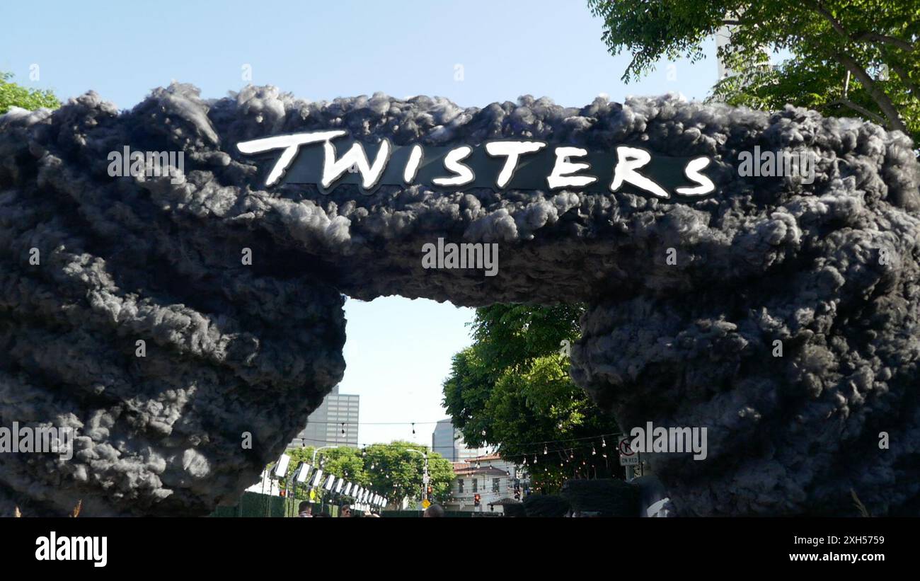 Los Angeles, Kalifornien, USA 11. Juli 2024 Universal Pictures präsentiert die Premiere von Twisters im Regency Village Theatre am 11. Juli 2024 in Los Angeles, Kalifornien, USA. Foto: Barry King/Alamy Live News Stockfoto