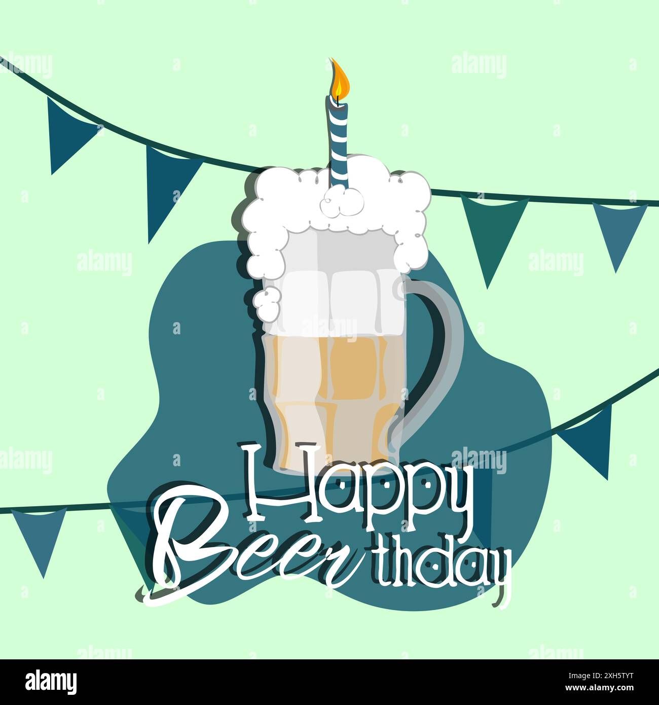 Happy Beer Day, National Beer Day, Vektor Illustration, Flyer, Banner, Social-Media-Post, Poster, Logo, Typografie, Symbole, Oktober, treffen Sie sich, Stock Vektor