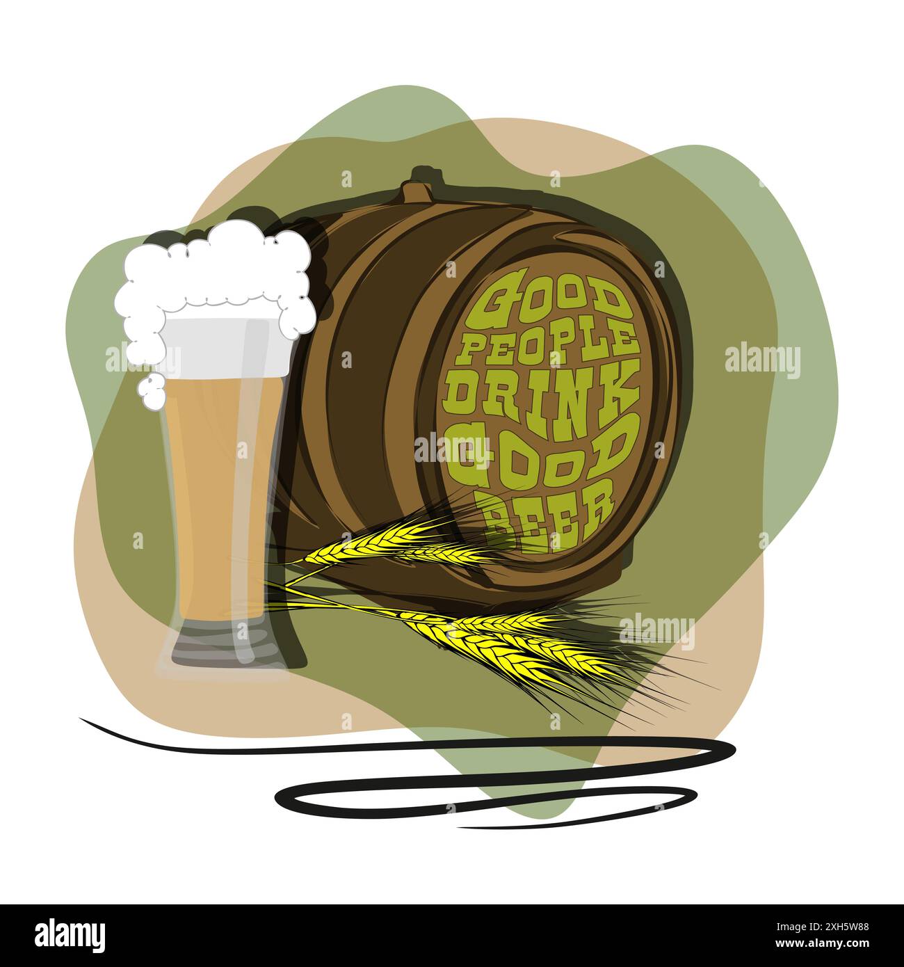 Happy Beer Day, National Beer Day, Vektor Illustration, Flyer, Banner, Social-Media-Post, Poster, Logo, Typografie, Symbole, Oktober, treffen Sie sich, Stock Vektor