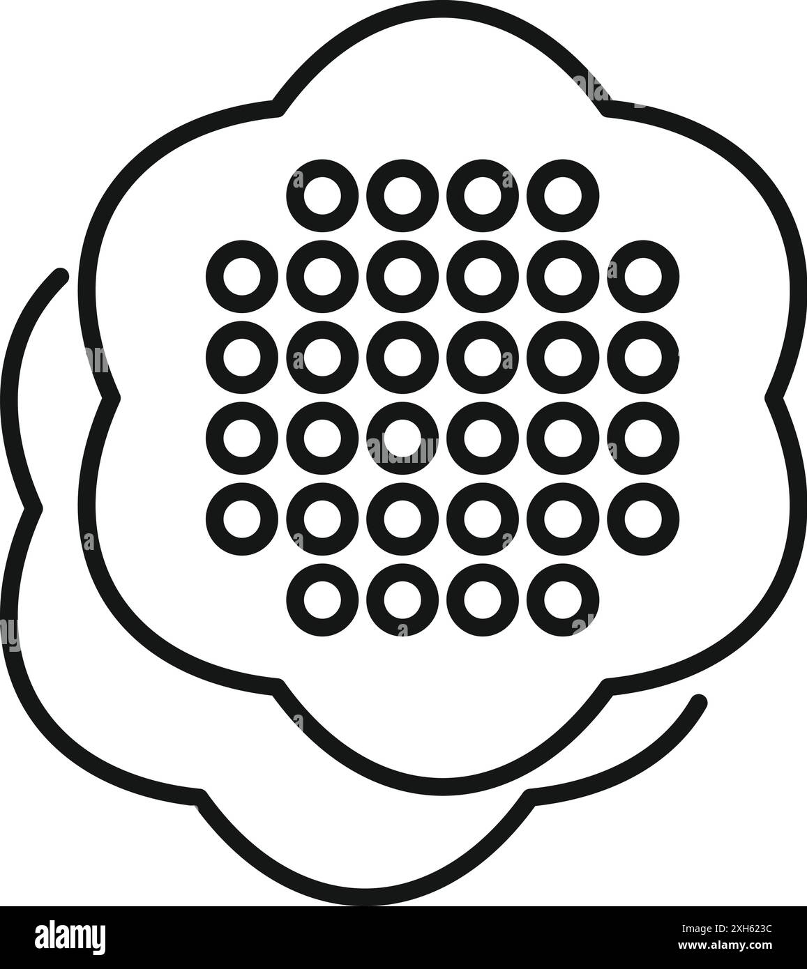 Optisches Kabel mit optischen Fasern, die Glasfasertechnologie darstellen Stock Vektor Optisches Kabel mit optischen Fasern, die Glasfasertechnologie darstellen Stock Vektor