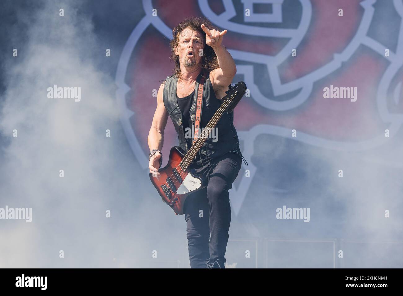 Nibbs Carter aus Saxon lebt bei Tons of Rock 2024 Stockfoto