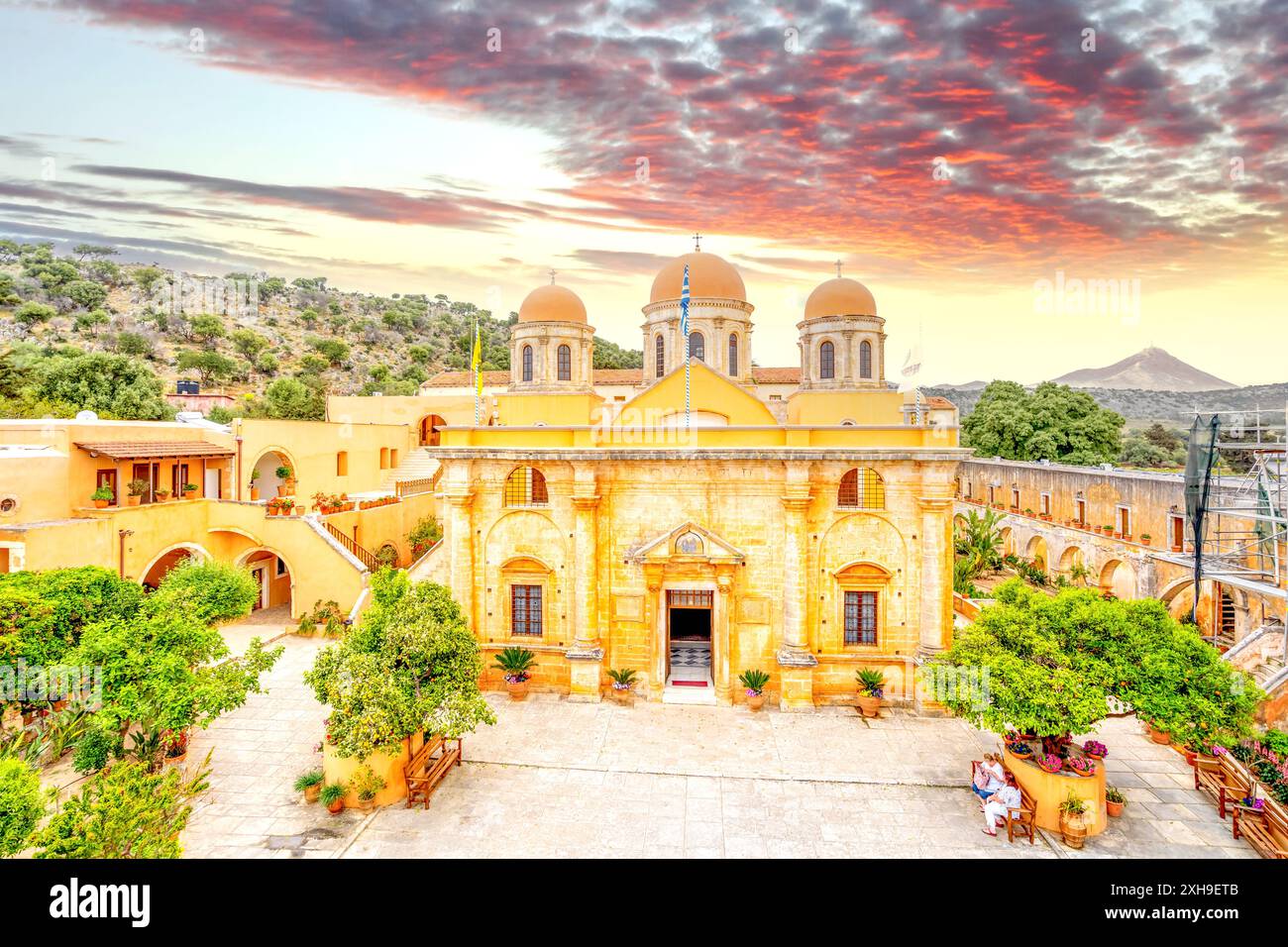 Abbey Holy Trinity, Meteor, Insel Kreta, Griechenland Stockfoto