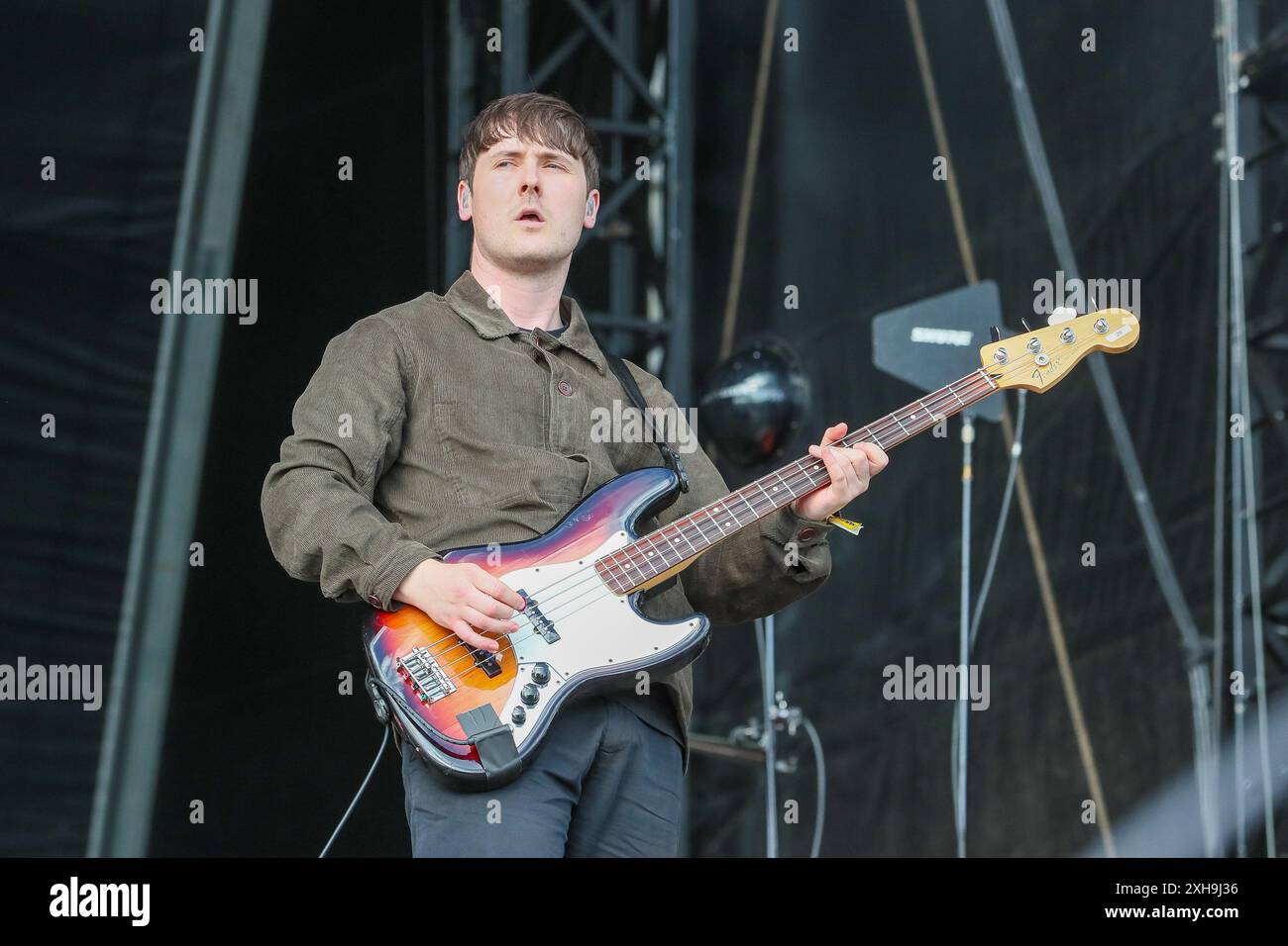 Glasgow, Großbritannien. Juli 2024. Die Band „THE SNUTS“ spielte TRNSMT am ersten Tag des jährlichen Musikfestivals vor einem begeisterten Publikum, das in Glasgow Green in der Nähe des Glasgower Stadtzentrums in Schottland, Großbritannien, stattfand. Quelle: Findlay/Alamy Live News Stockfoto