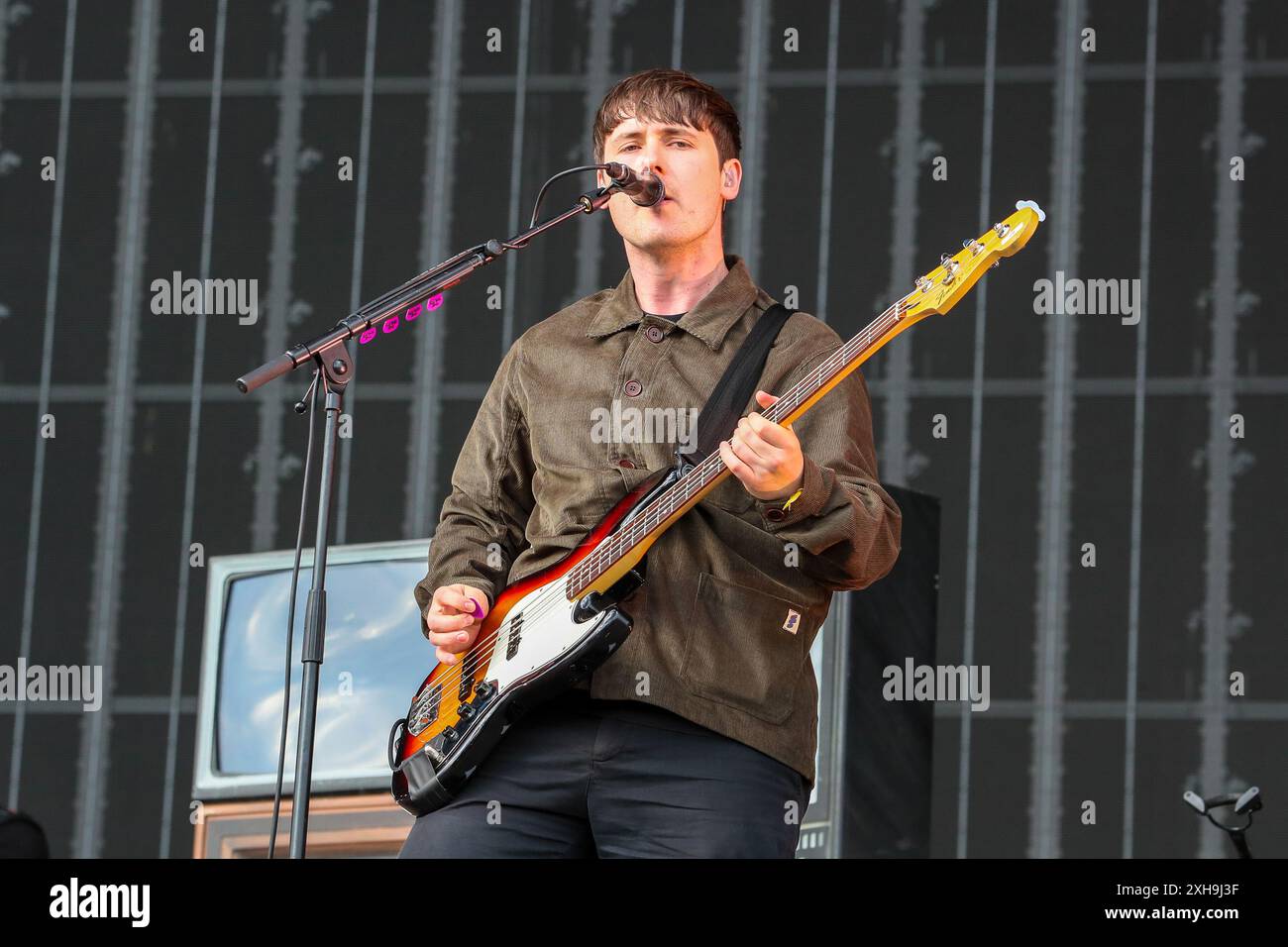 Glasgow, Großbritannien. Juli 2024. Die Band „THE SNUTS“ spielte TRNSMT am ersten Tag des jährlichen Musikfestivals vor einem begeisterten Publikum, das in Glasgow Green in der Nähe des Glasgower Stadtzentrums in Schottland, Großbritannien, stattfand. Quelle: Findlay/Alamy Live News Stockfoto