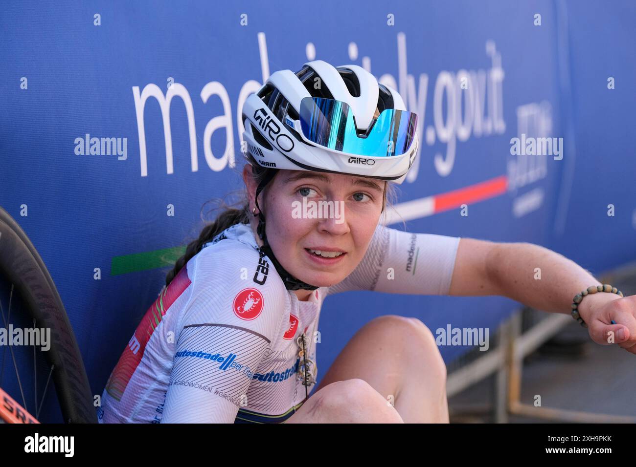 Chieti, Italien. Juli 2024. Antonia Niedermaier (GER) von Canion SRAM Racing während der 6. Etappe von San Benedetto del Tronto. Quelle: SOPA Images Limited/Alamy Live News Stockfoto