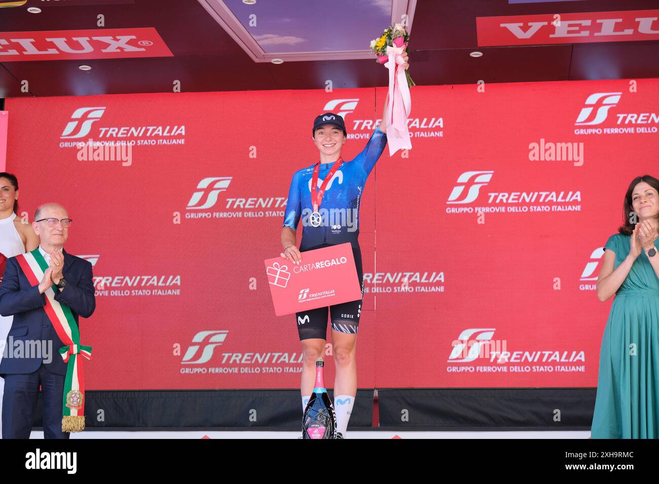 Chieti, Italien. Juli 2024. Liane Lippert (GER) vom Movistar Team gewinnt die 6. Etappe von San Benedetto del Tronto. (Foto: Davide Di Lalla/SOPA Images/SIPA USA) Credit: SIPA USA/Alamy Live News Stockfoto