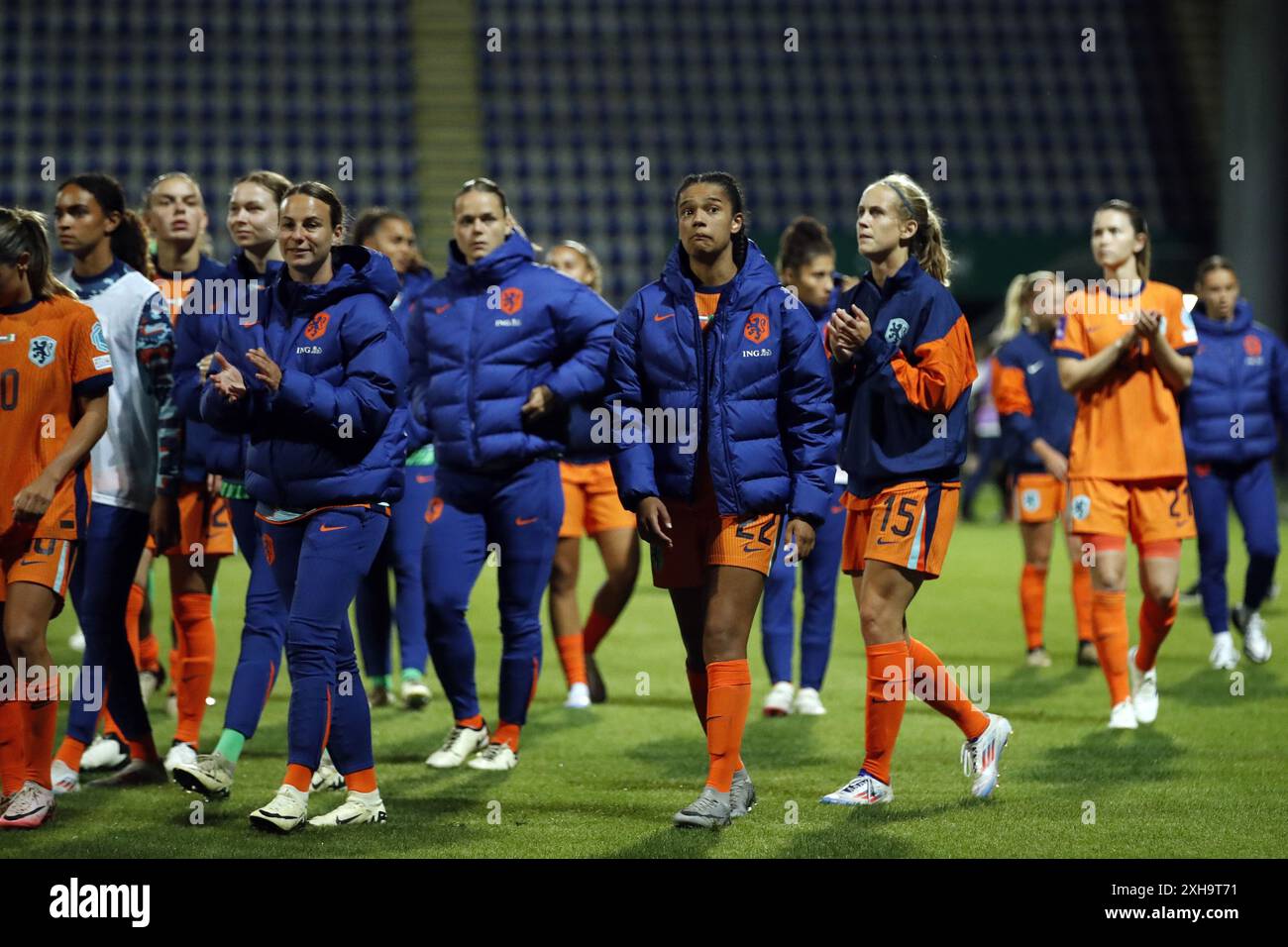 SITTARD - Esmee Brugts von Holland während des Qualifikationsspiels der Frauen für die Europameisterschaft zwischen den Niederlanden (W) und Italien (W) im Fortuna Sittard Stadium am 12. Juli 2024 in Sittard, Niederlande. ANP BART STOUTJESDIJK Credit: ANP/Alamy Live News Stockfoto