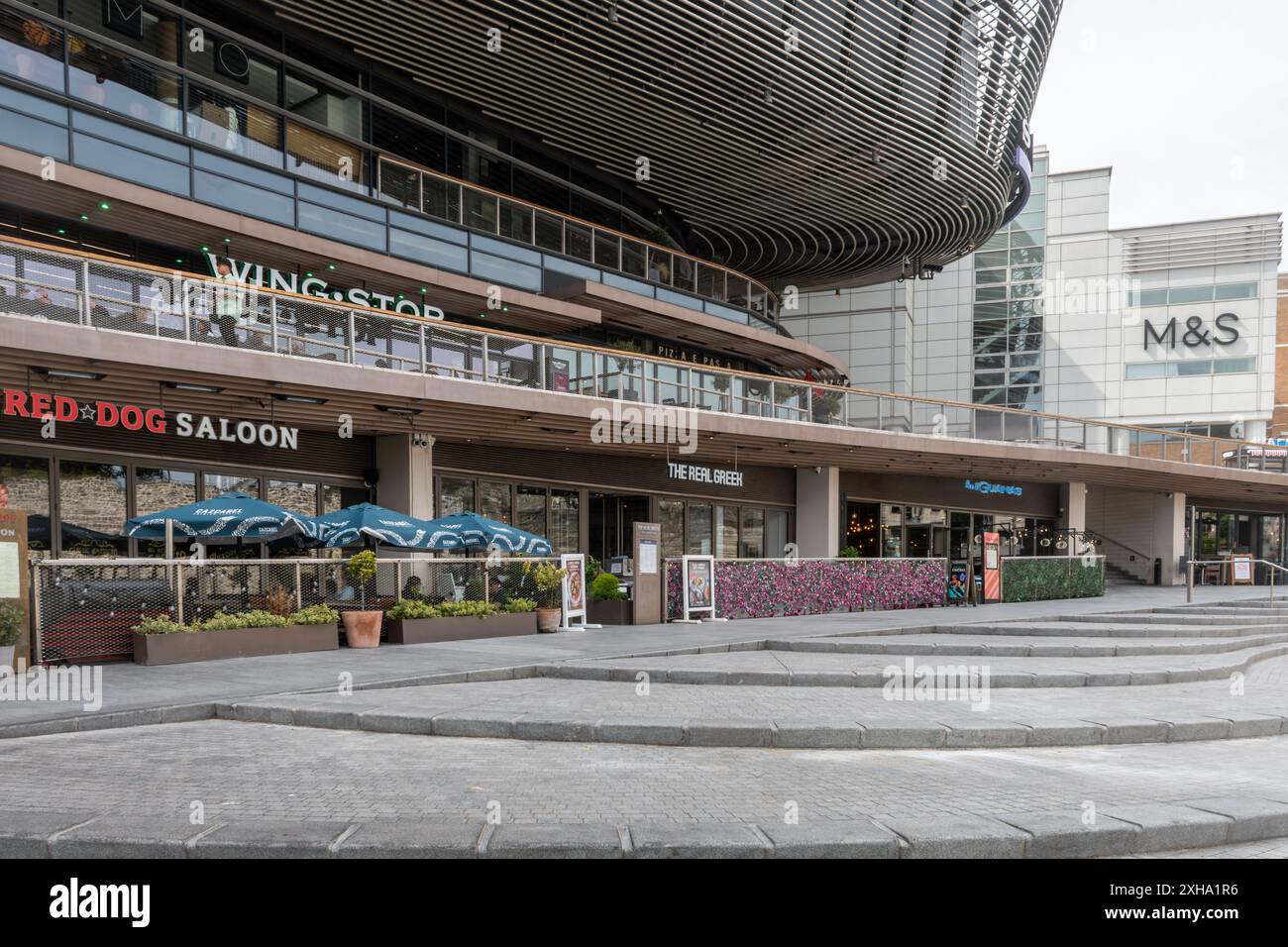 Westquay Einkaufszentrum von Western Esplanade, Southampton, Hampshire, England, Großbritannien Stockfoto