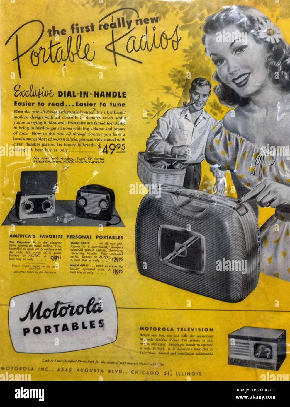 Nostalgische Gegenstände werden im „Wheels Museum“ Albuquerque, New Mexico, ausgestellt Stockfoto