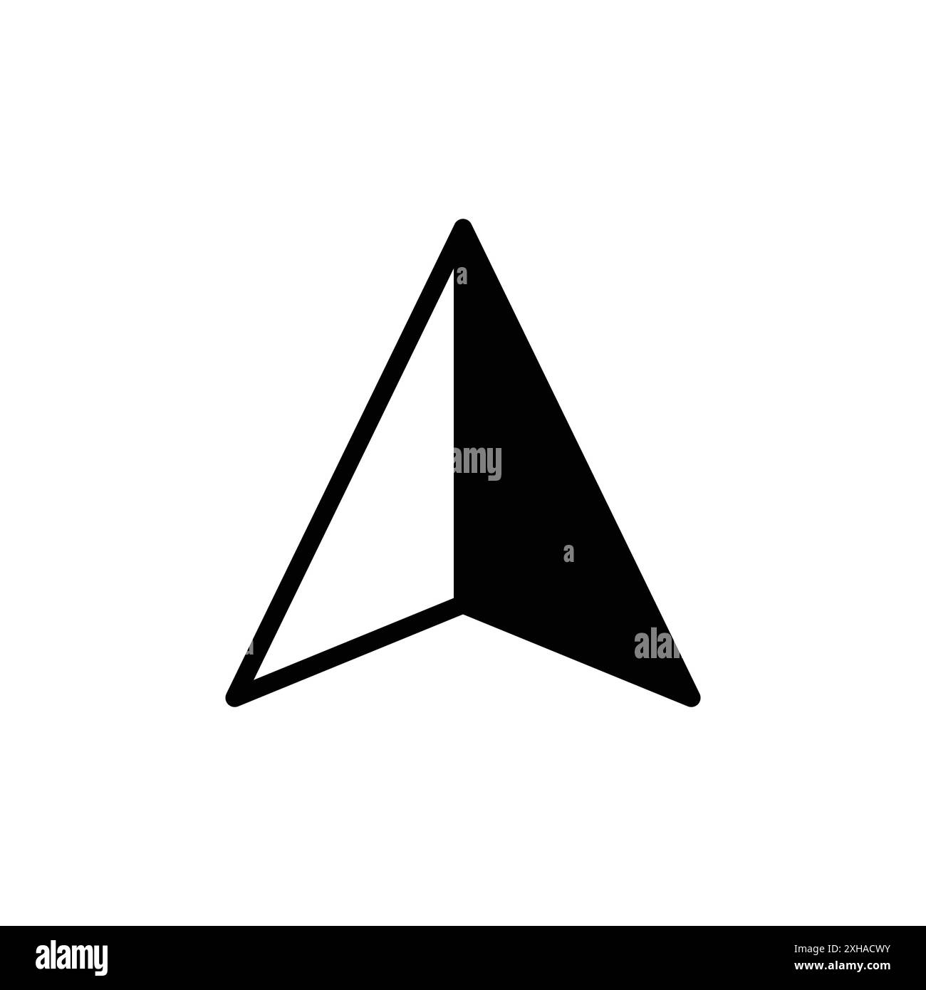 Vektor-Designvorlage für Kompass-Symbol in weißem Hintergrund Stock Vektor