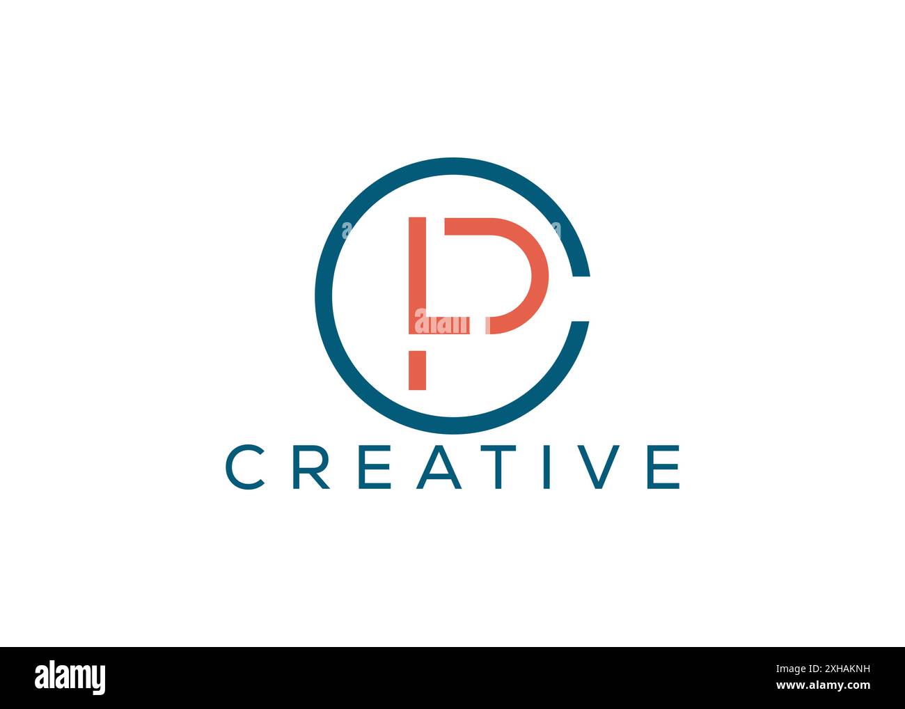 Minimales und professionelles L P C-Logo-Design Stock Vektor