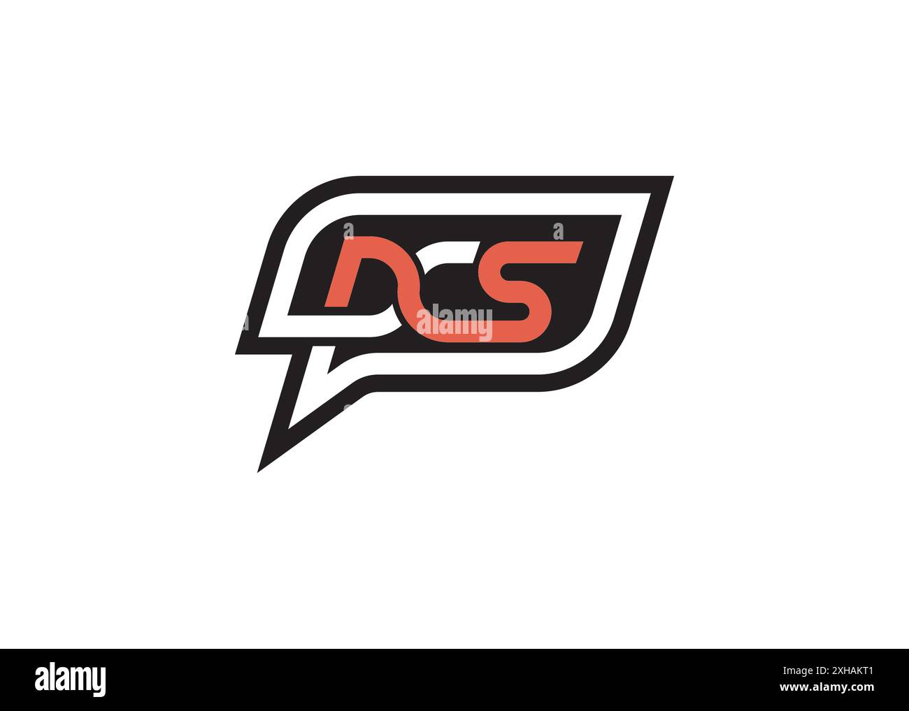 Design-Vorlage mit minimalem und professionellem P C S-Logo Stock Vektor