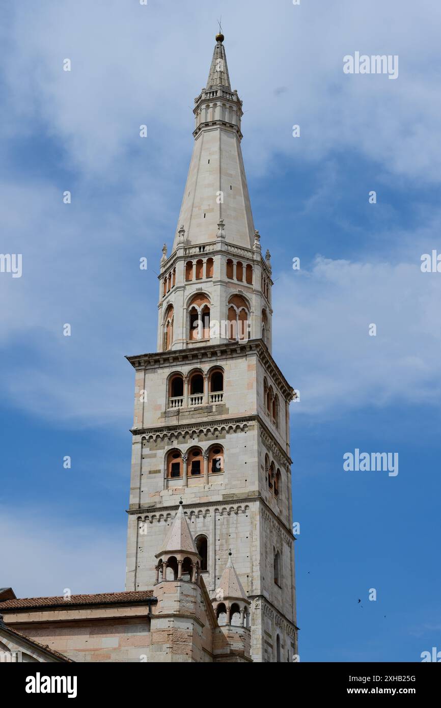 Torre della Ghirlandina Turm der Kathedrale von Modena Stockfoto