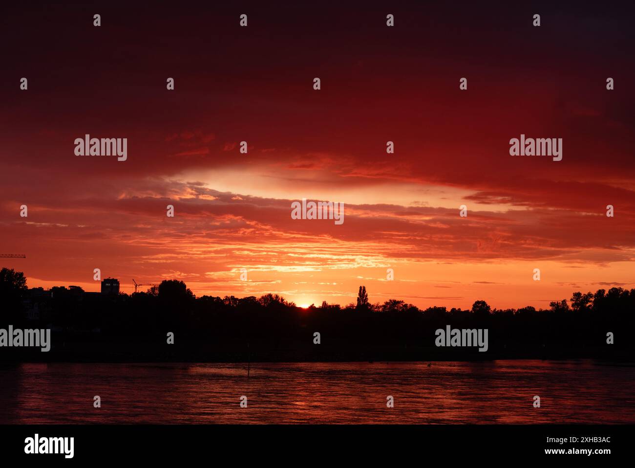 Unglaublichen Sonnenuntergang Stockfoto