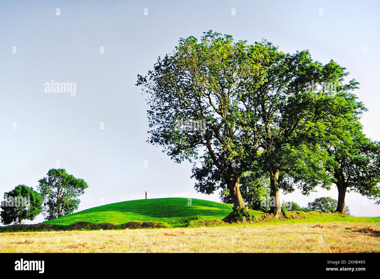 Navan Fort, Co. Armagh, Irland. In der Mythologie als Emain Macha bekannt. Wichtige neolithische, Bronze- und eisenzeitliche Ritualstätte Stockfoto