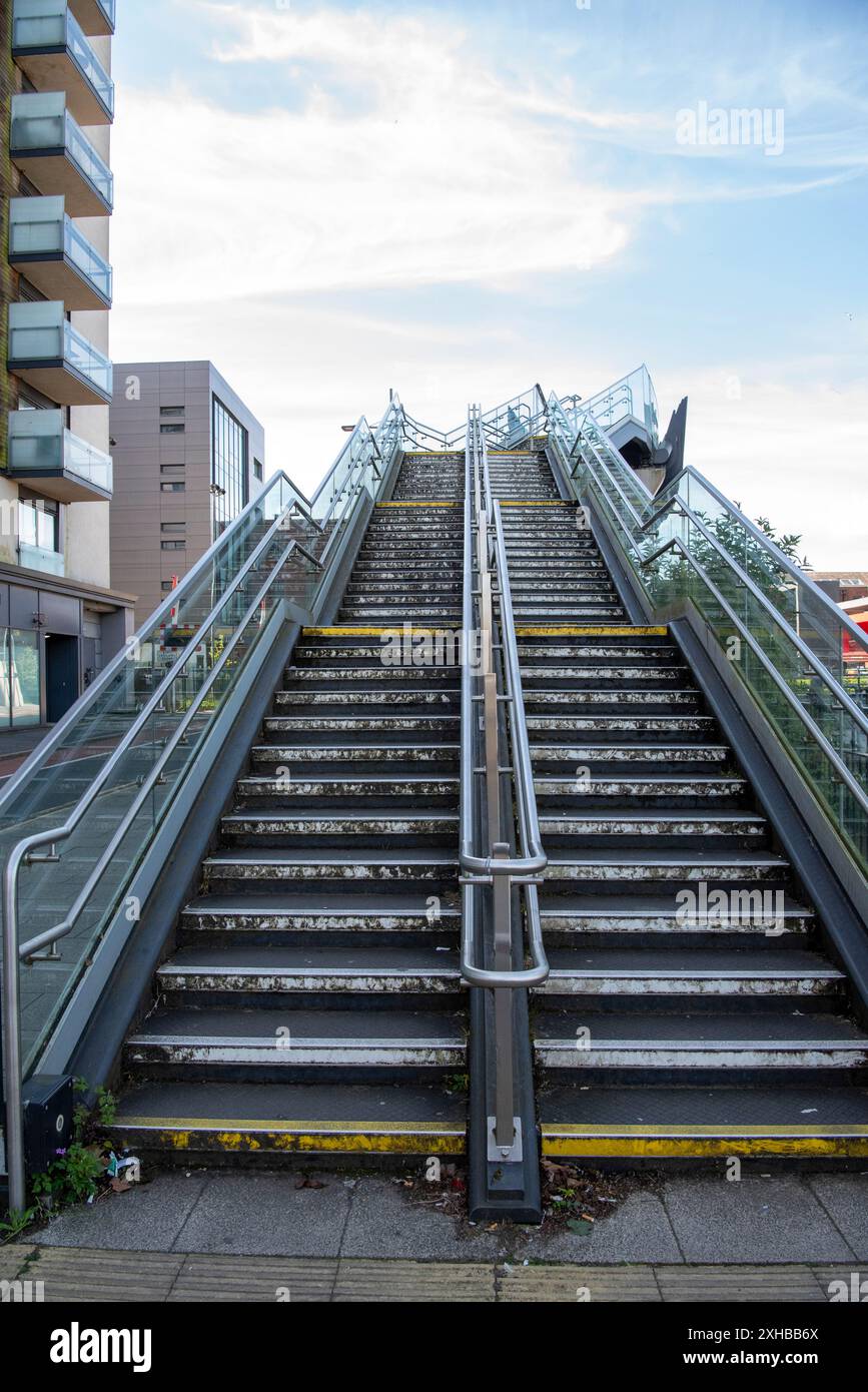 Bahnhof Steg Stockfoto