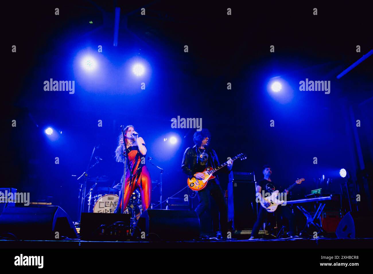 Die us-amerikanische Band The Last International tritt live in Turin auf und eröffnet für Tom Morello Stockfoto