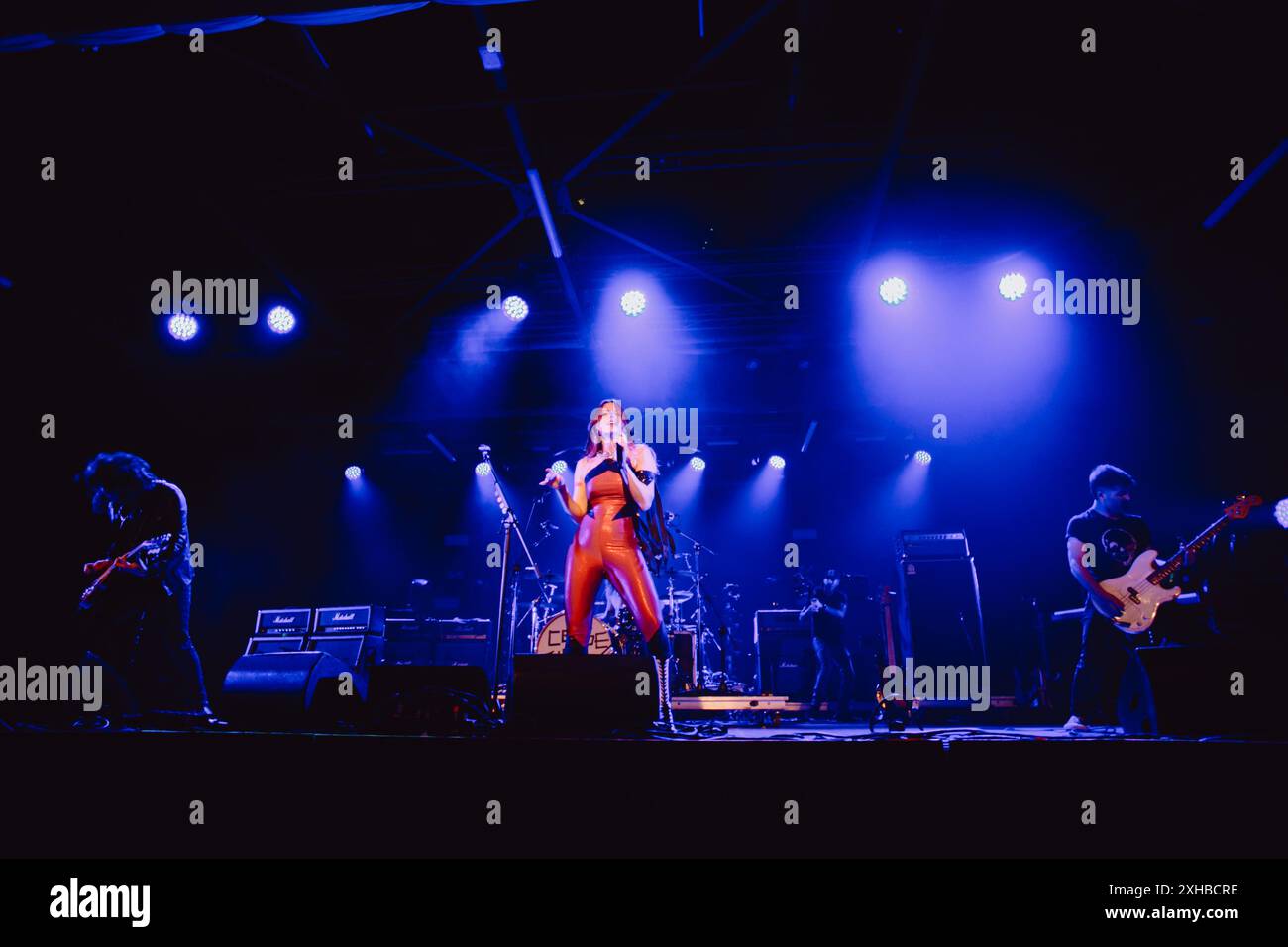 Die us-amerikanische Band The Last International tritt live in Turin auf und eröffnet für Tom Morello Stockfoto