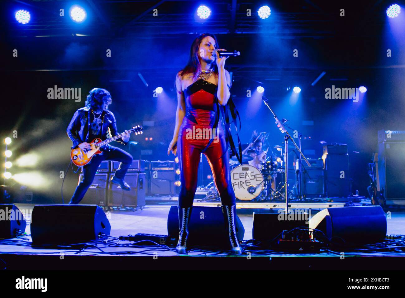 Die us-amerikanische Band The Last International tritt live in Turin auf und eröffnet für Tom Morello Stockfoto