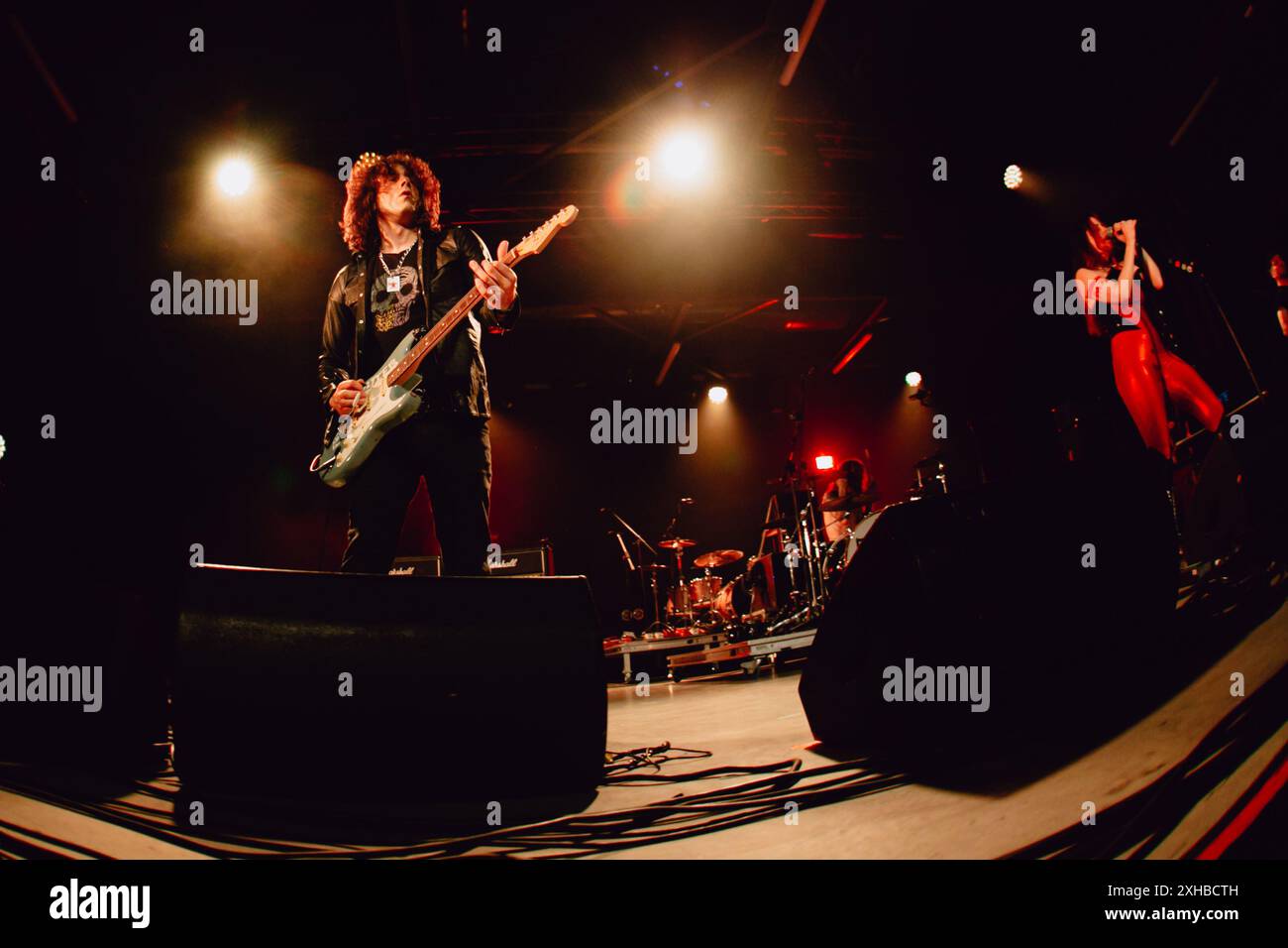 Die us-amerikanische Band The Last International tritt live in Turin auf und eröffnet für Tom Morello Stockfoto