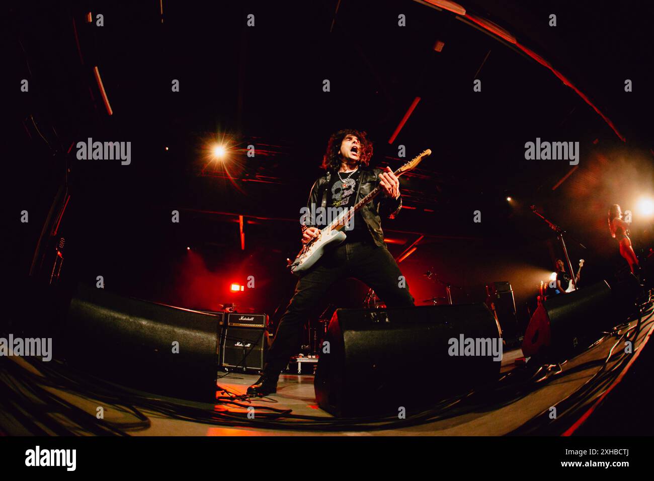 Die us-amerikanische Band The Last International tritt live in Turin auf und eröffnet für Tom Morello Stockfoto