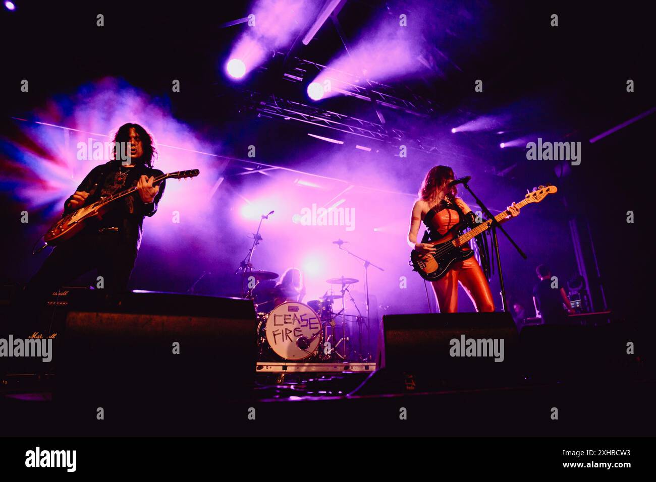 Die us-amerikanische Band The Last International tritt live in Turin auf und eröffnet für Tom Morello Stockfoto