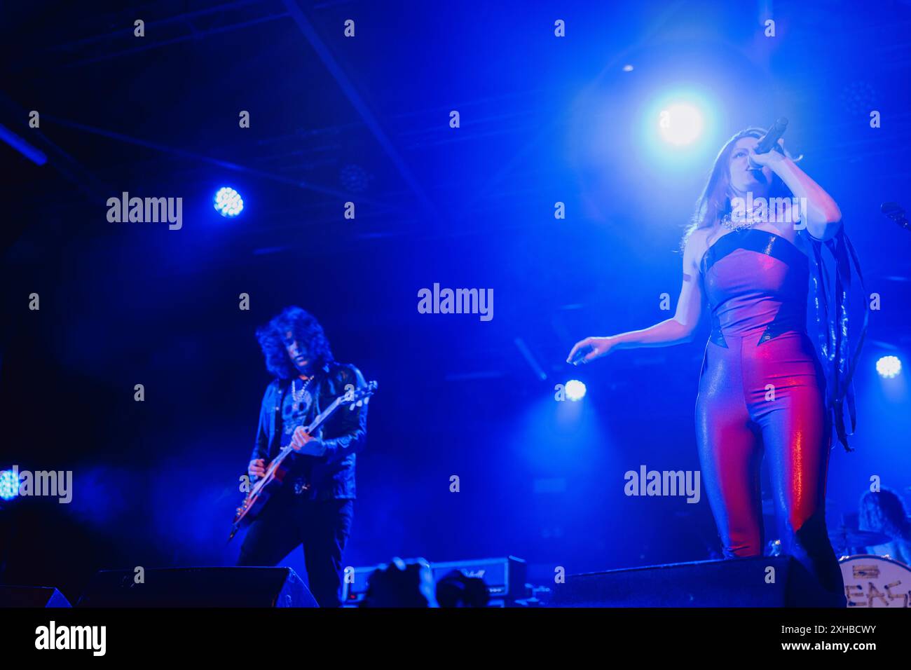 Die us-amerikanische Band The Last International tritt live in Turin auf und eröffnet für Tom Morello Stockfoto