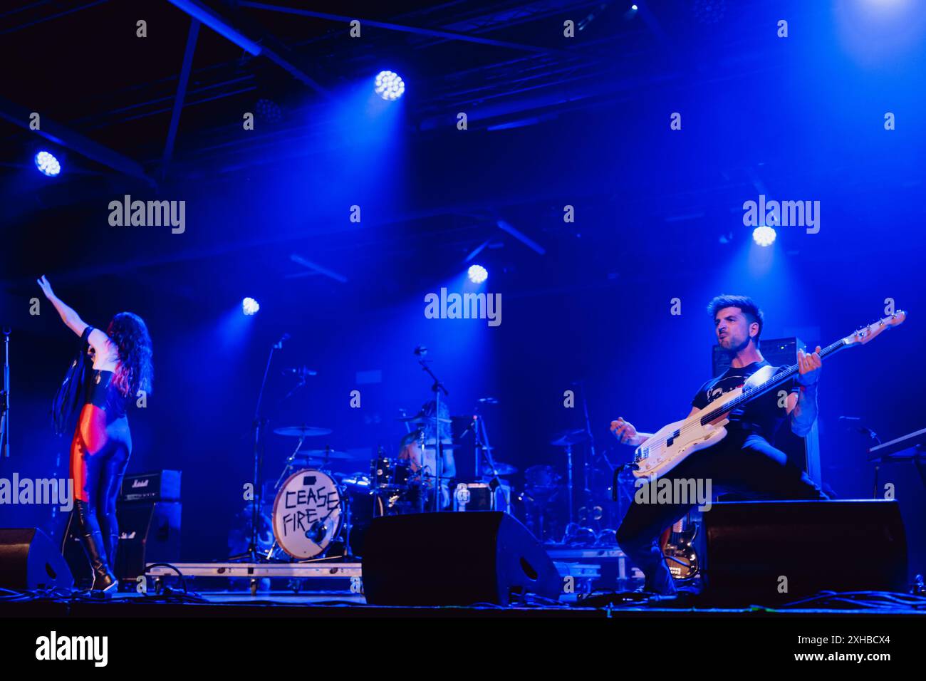 Die us-amerikanische Band The Last International tritt live in Turin auf und eröffnet für Tom Morello Stockfoto