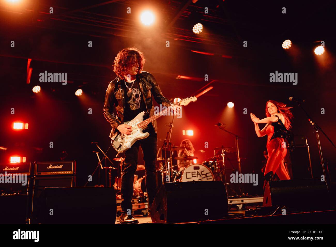 Die us-amerikanische Band The Last International tritt live in Turin auf und eröffnet für Tom Morello Stockfoto