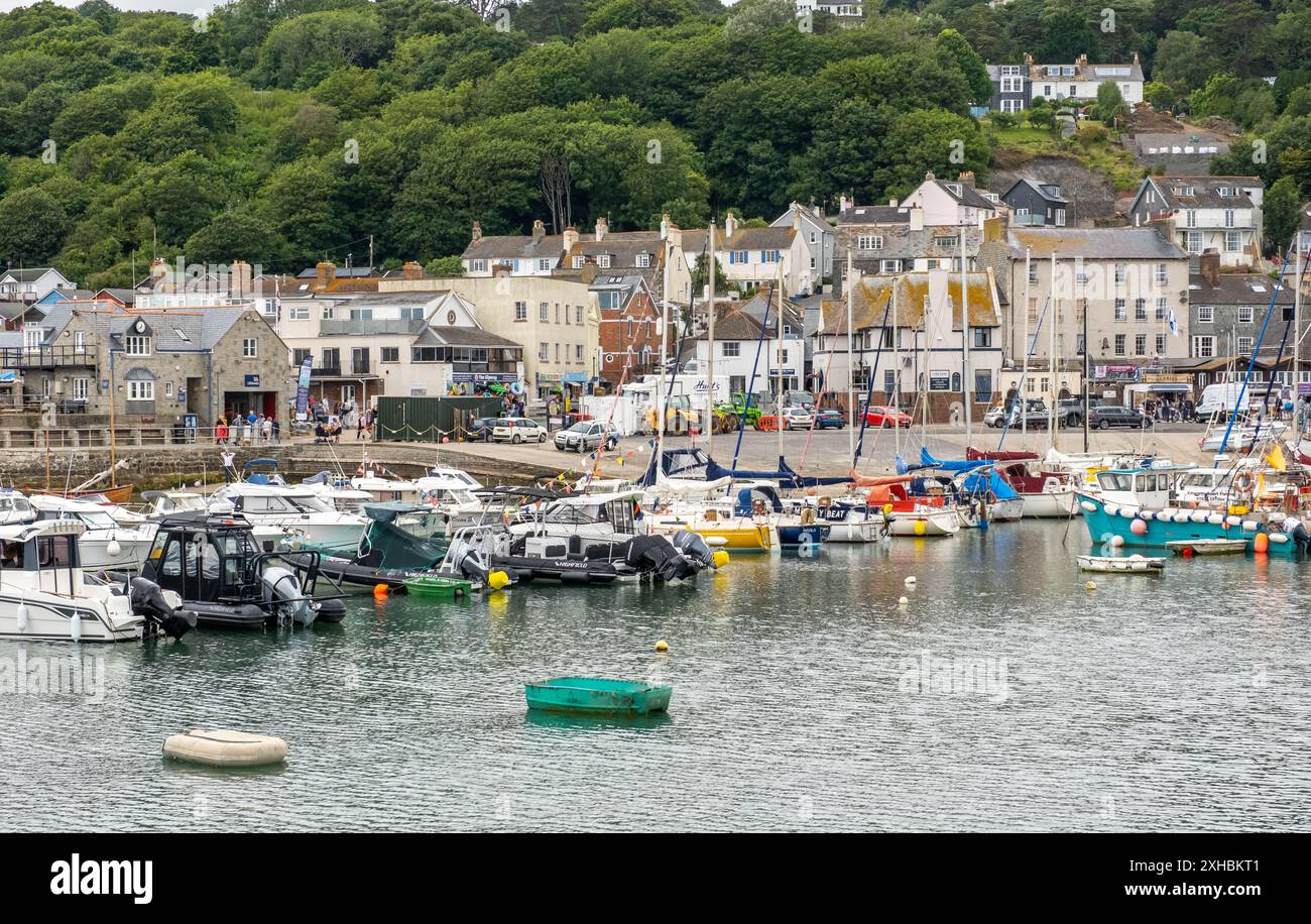 Hafen und Küste von Lyme Regis, Dorset Stockfoto