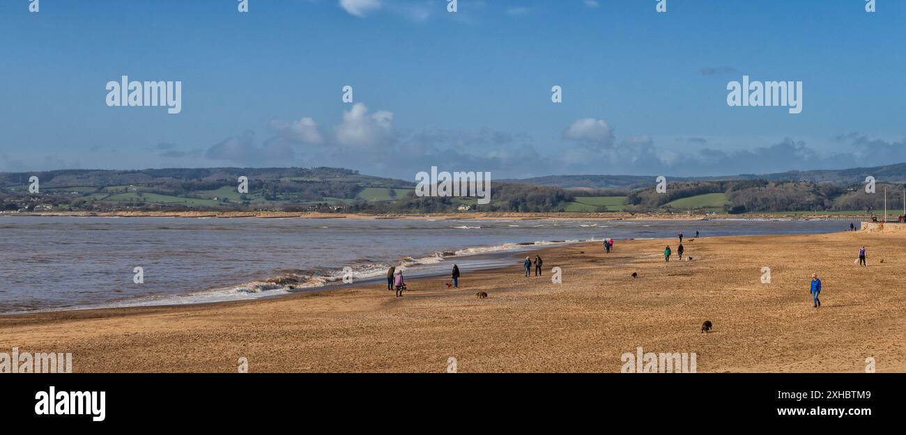 Exmouth Beach in East Devon, Großbritannien Stockfoto