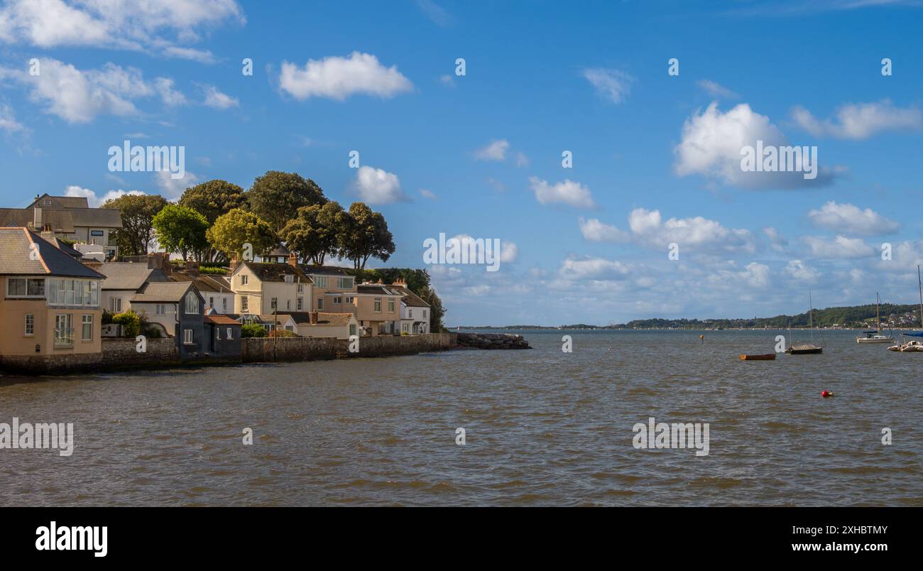 Das Dorf Lympstone am Fluss exe in Devon, Großbritannien Stockfoto